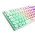 Pc Power K87 RGB Wired Gaming Keyboard with Bangla (White)